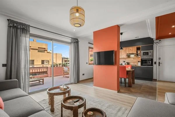 Furnished Apartment of 111 m² with 30 m² Terrace – 3 Bedrooms